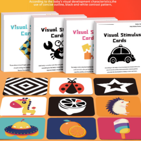Multicolor Trigger Vision Cards: Newborn Baby brain development