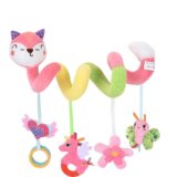 multicolor spiral cot toy baby bed spiral toy plush activity hanging cradle toy gift for baby