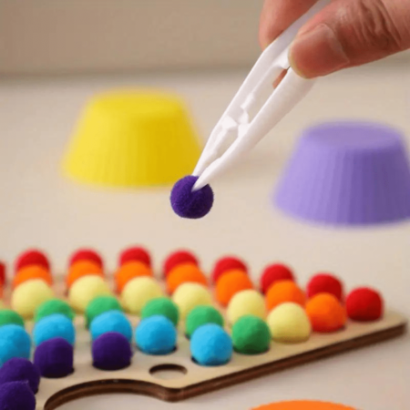 counting skills finger control montessori toy multi-purpose clip board montessori toy