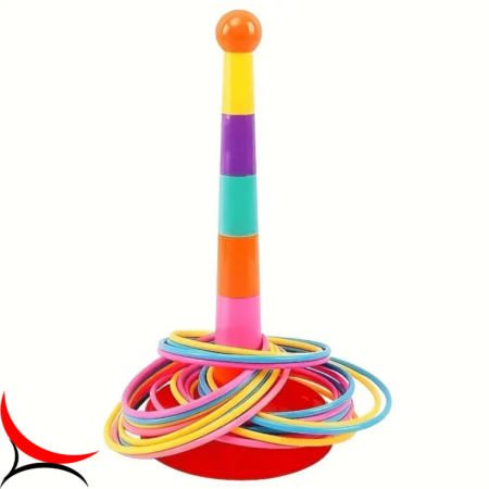 children throw hoop toys parent child interaction indoor and outdoor puzzle hoop kindergarten competition