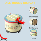 floor tom drum gathering club carnival colorful percussion instrument with 2 mallets music drum special