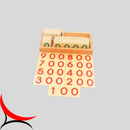 numer cards mathematical numeracy montessori math
